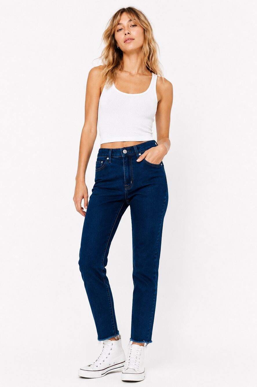 BDG Urban Outfitters Twig High Rise Raw Hem Skinny Jeans Women’s 28 Dark Wash